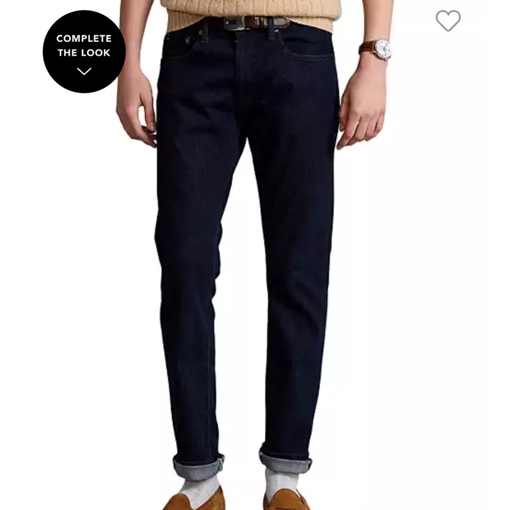 Polo Ralph Lauren Sullivan Slim Jeans, Dark Wash, 34